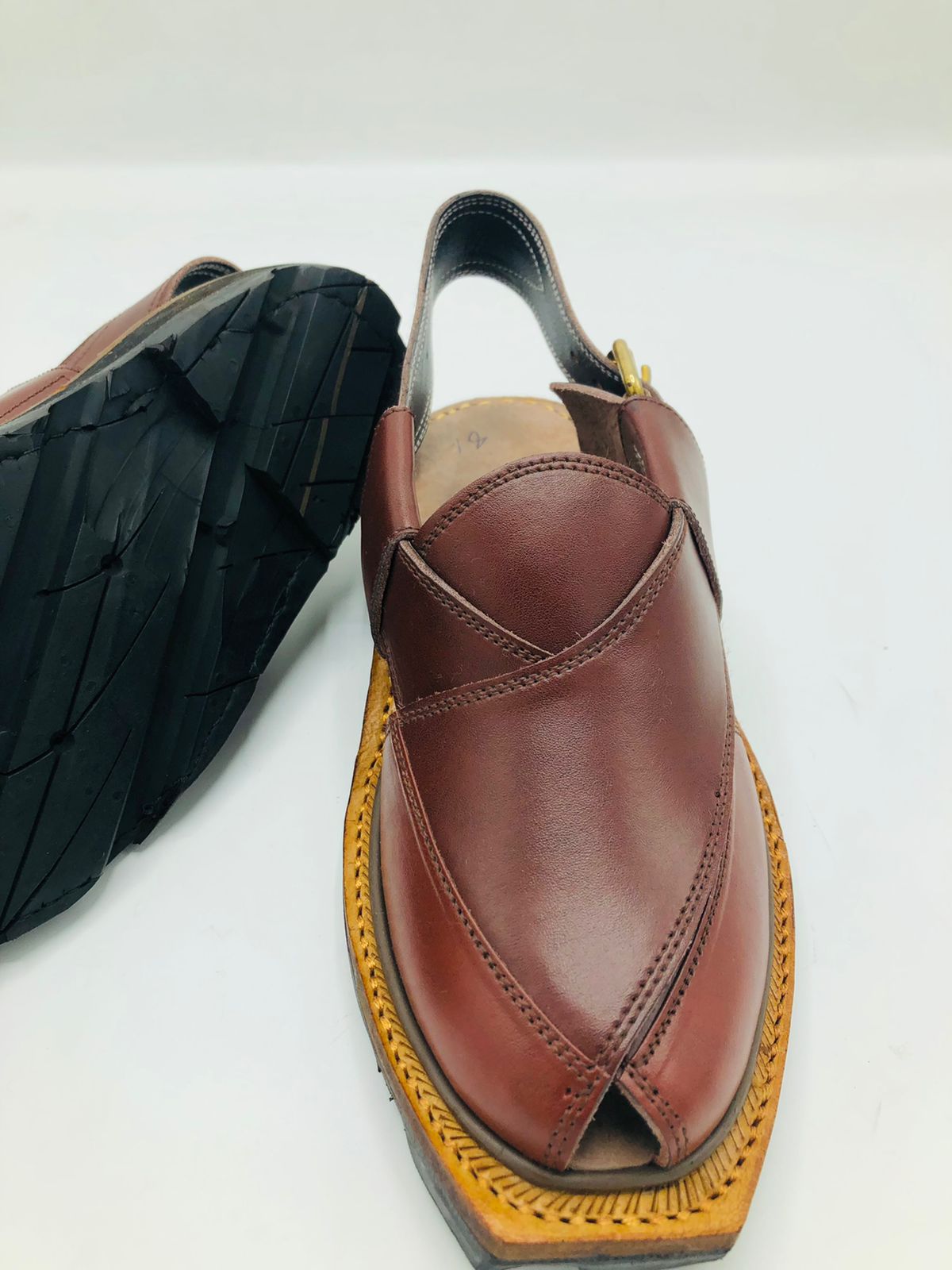 Norozi Brown Peshawari Chappals