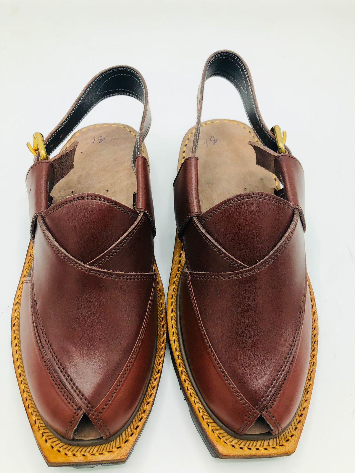 Norozi Brown Peshawari Chappals