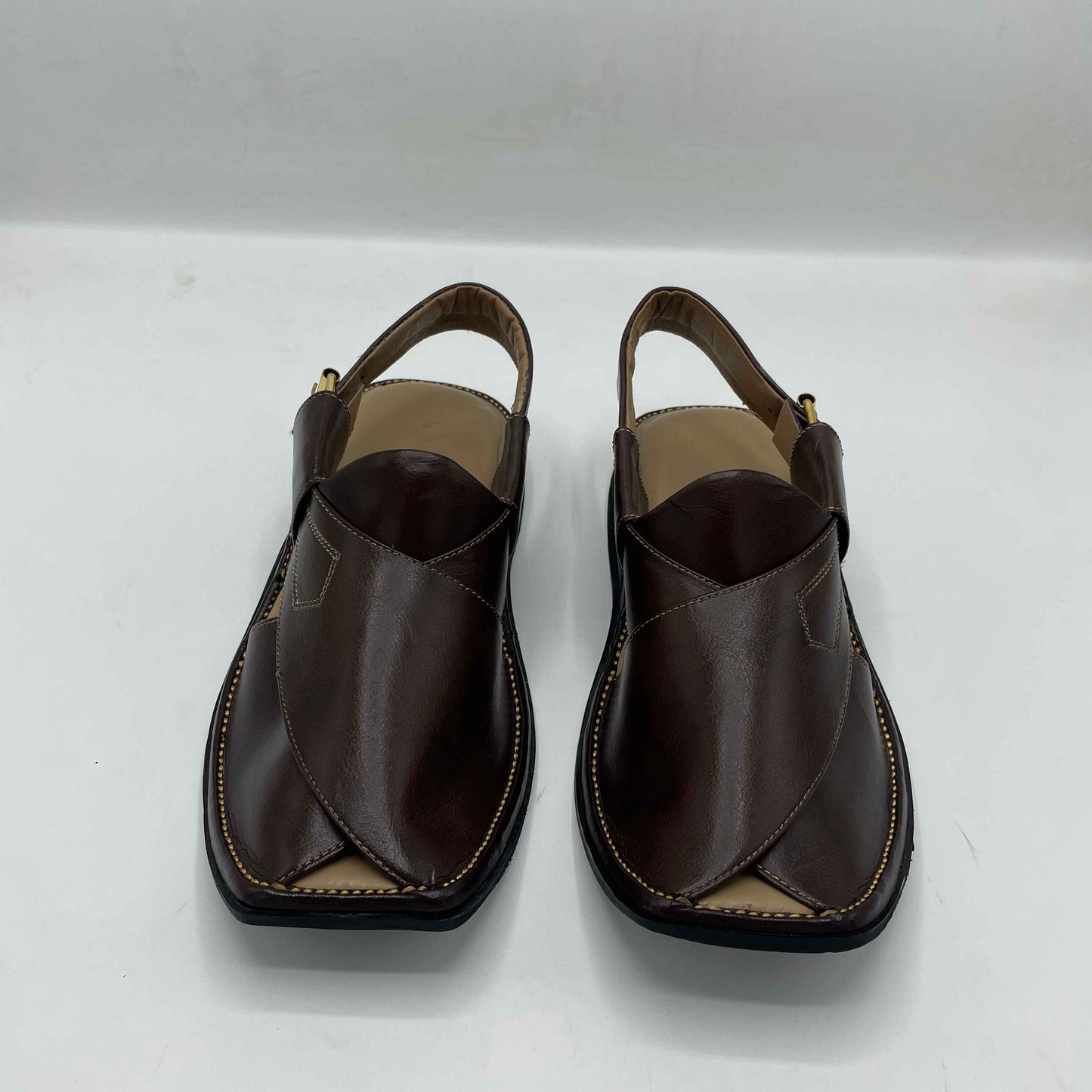 Smart Zalmi New Design Brown Peshawari Chappals