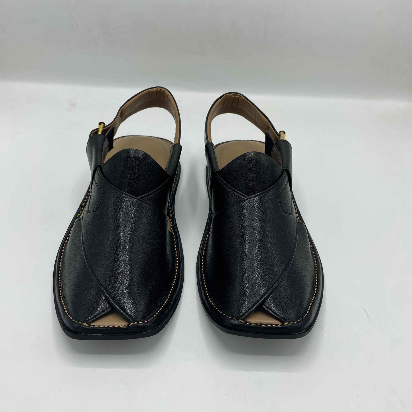 Smart Zalmi New Design Black Peshawari Chappals