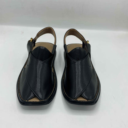 Smart Zalmi New Design Black Peshawari Chappals