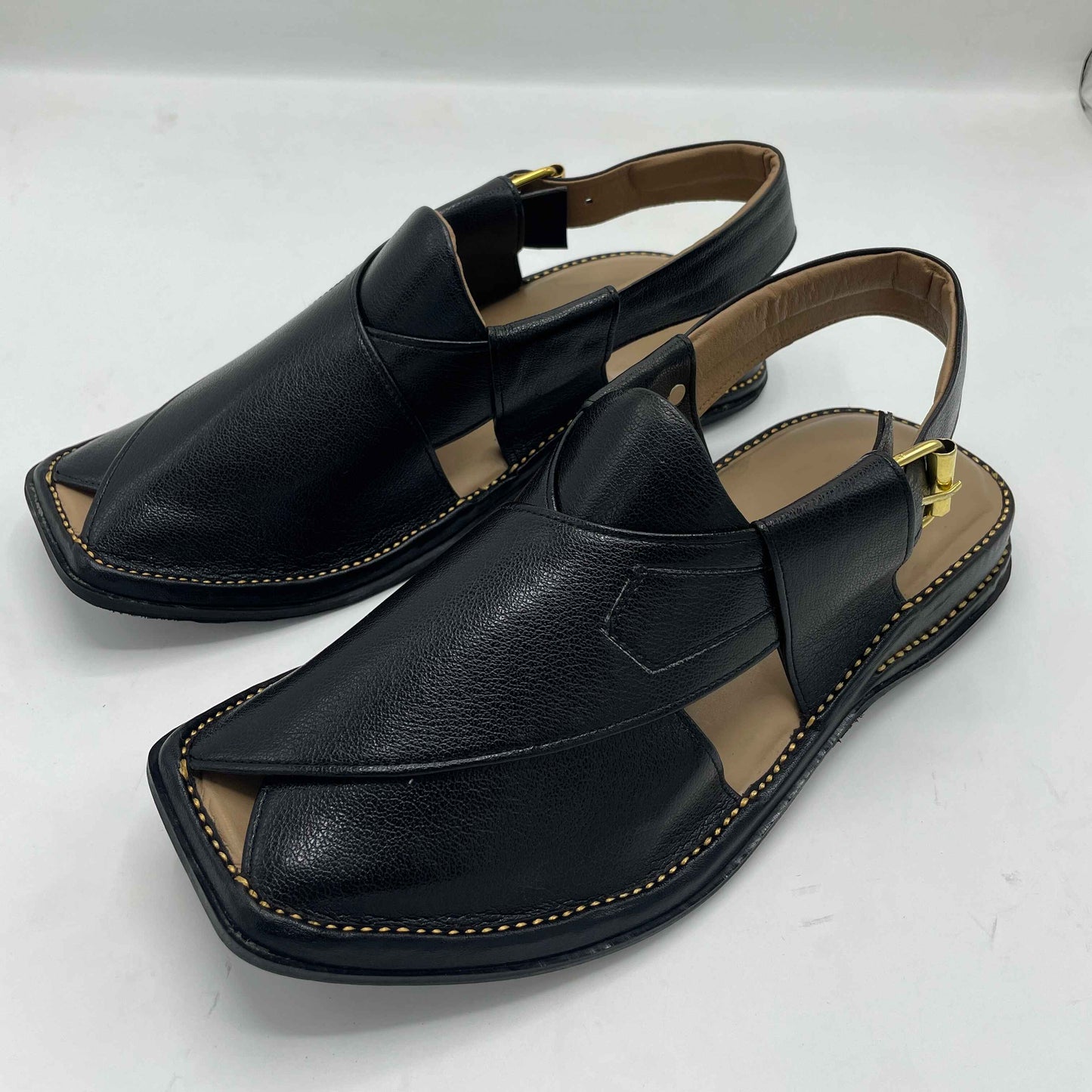 Smart Zalmi New Design Black Peshawari Chappals