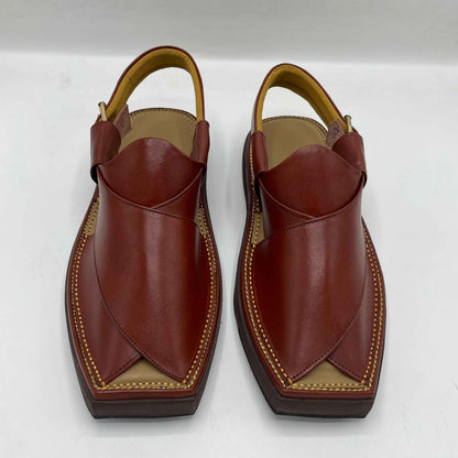 Kaptan Brown Peshawari Chappals