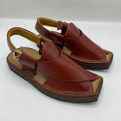 Kaptan Brown Peshawari Chappals