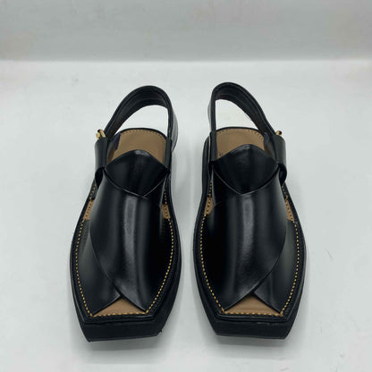 Kaptan Black Peshawari Chappals