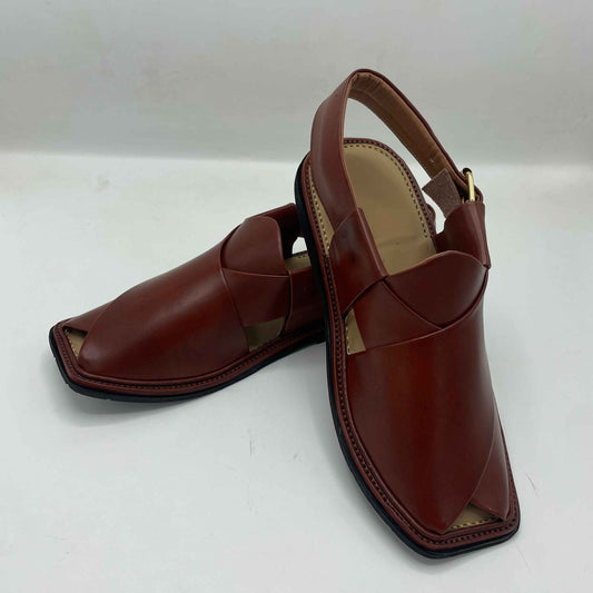 Smart Zalmi Brown Peshawari Chappals